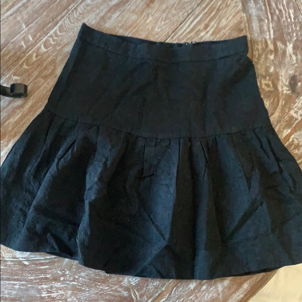 J Crew tufted drop waist skirt